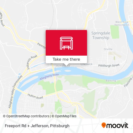 Mapa de Freeport Rd + Jefferson