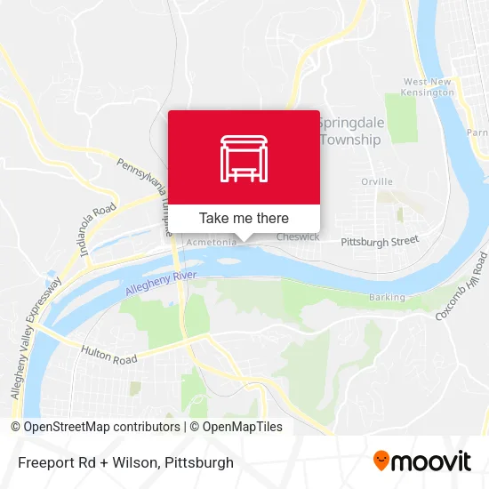 Freeport Rd + Wilson map