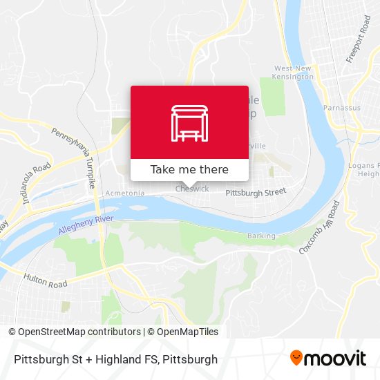 Mapa de Pittsburgh St + Highland FS