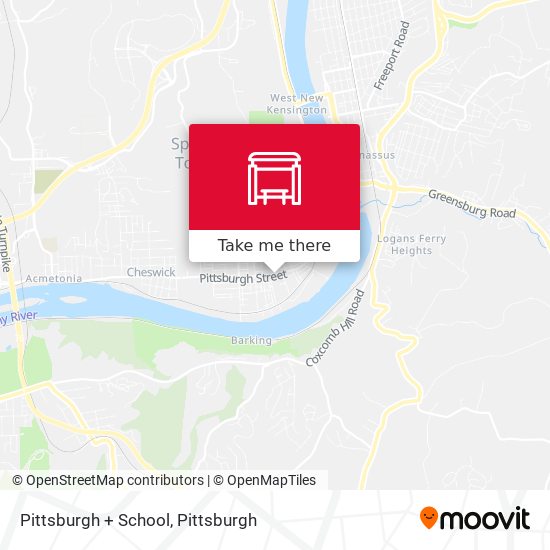 Pittsburgh + School map