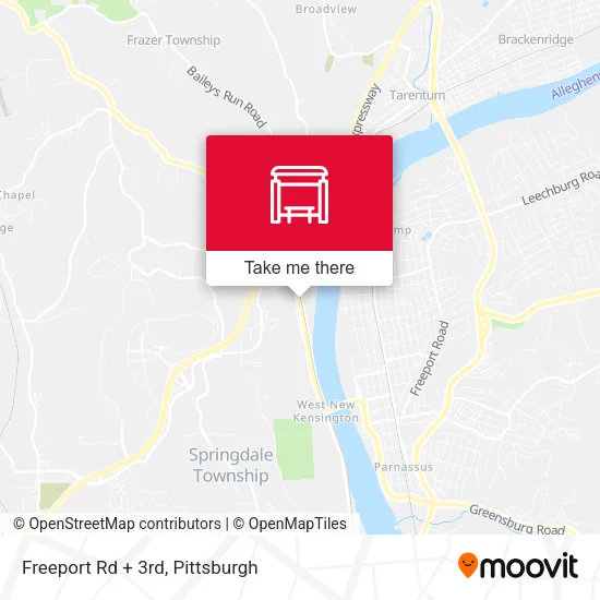Freeport Rd + 3rd map