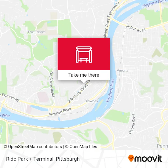 Ridc Park + Terminal map