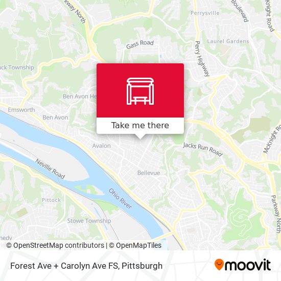 Mapa de Forest Ave + Carolyn Ave FS