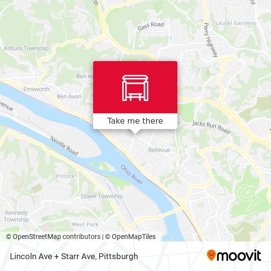 Lincoln Ave + Starr Ave map
