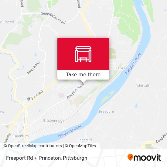 Mapa de Freeport Rd + Princeton