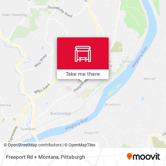 Freeport Rd + Montana map
