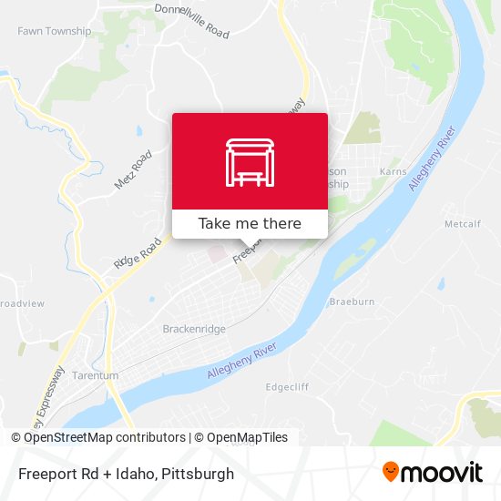 Freeport Rd + Idaho map