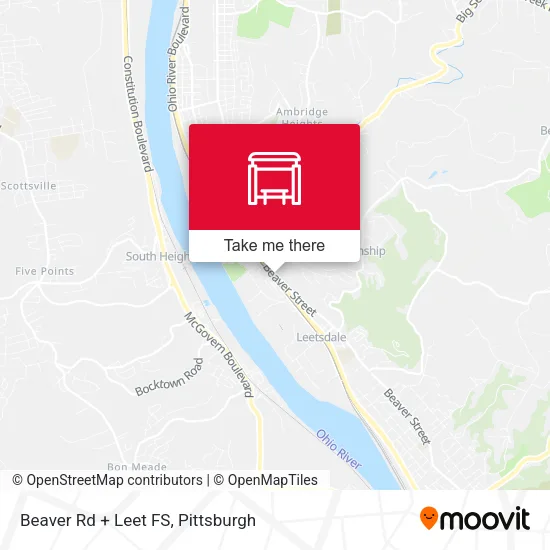 Mapa de Beaver Rd + Leet FS