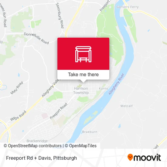 Mapa de Freeport Rd + Davis