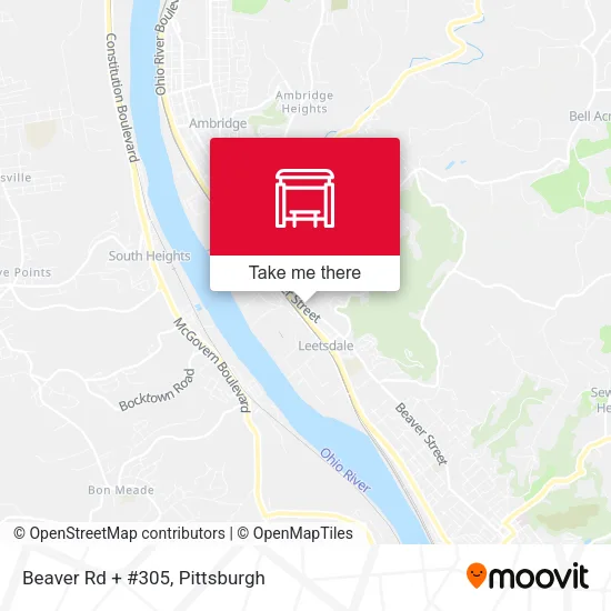 Mapa de Beaver Rd + #305