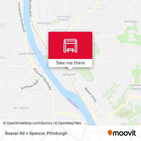 Beaver Rd + Spencer map
