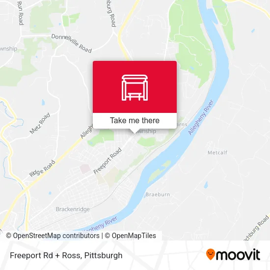 Mapa de Freeport Rd + Ross