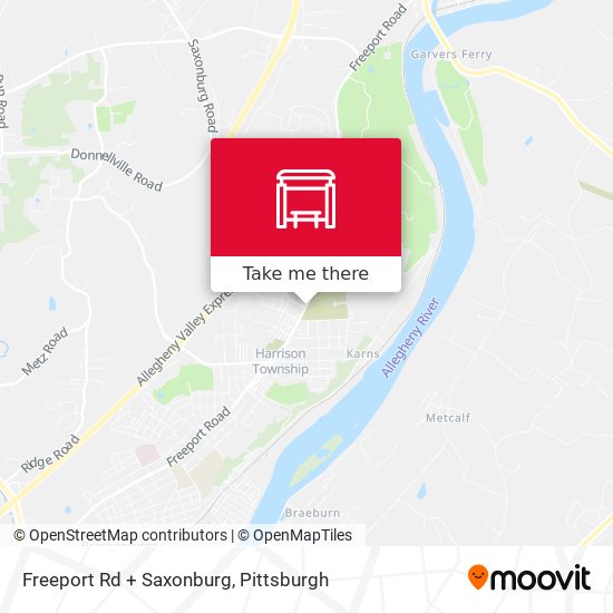 Mapa de Freeport Rd + Saxonburg