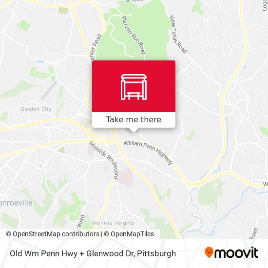 Mapa de Old Wm Penn Hwy + Glenwood Dr
