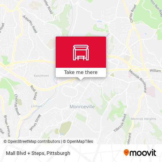 Mall Blvd + Steps map