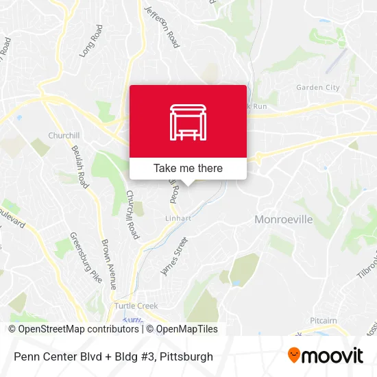 Mapa de Penn Center Blvd + Bldg #3