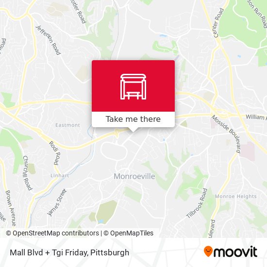 Mapa de Mall Blvd + Tgi Friday