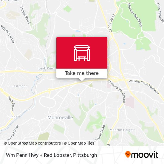 Mapa de Wm Penn Hwy + Red Lobster