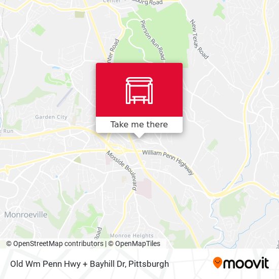 Old Wm Penn Hwy + Bayhill Dr map