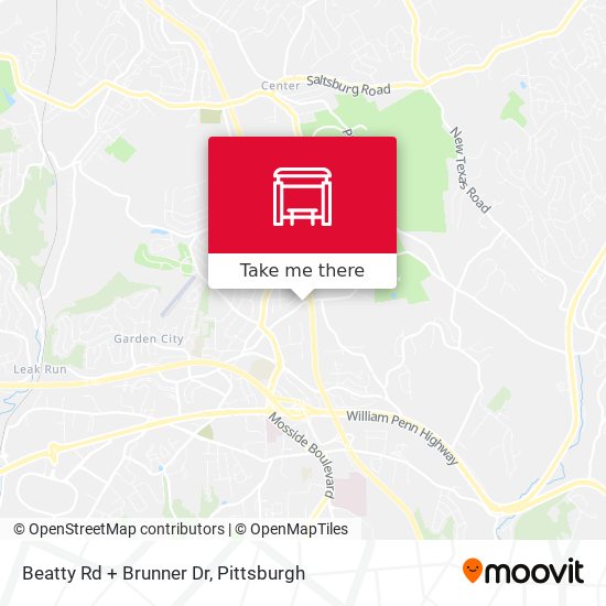 Beatty Rd + Brunner Dr map