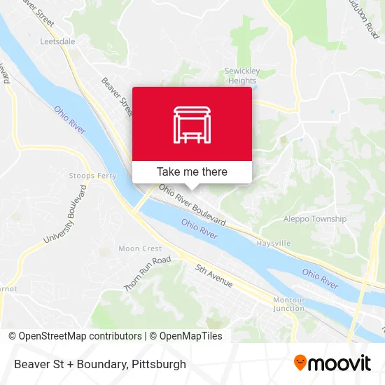 Beaver St + Boundary map