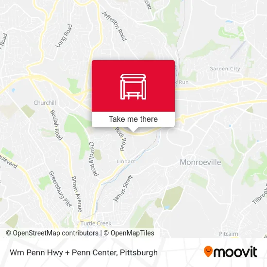 Mapa de Wm Penn Hwy + Penn Center