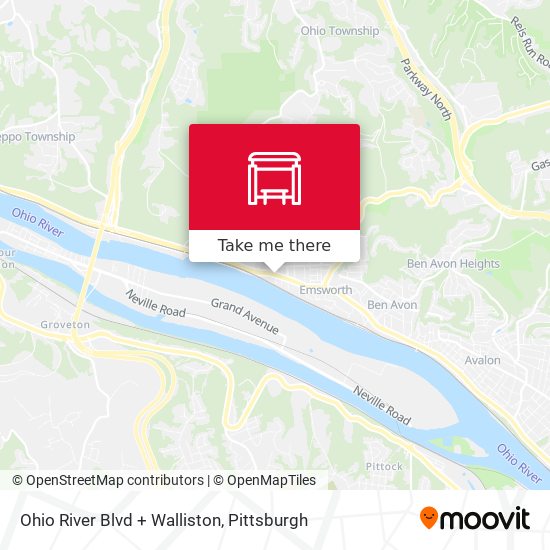 Mapa de Ohio River Blvd + Walliston