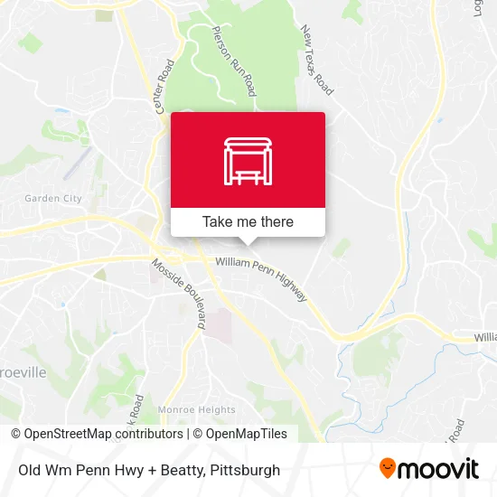 Mapa de Old Wm Penn Hwy + Beatty