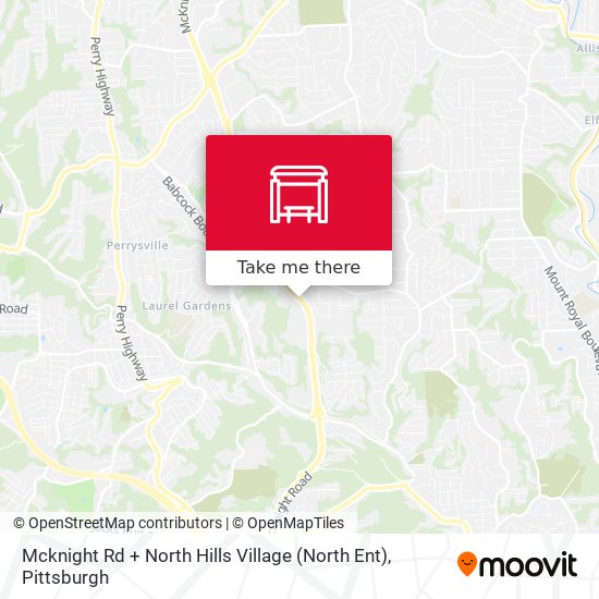 Mapa de Mcknight Rd + North Hills Village (North Ent)