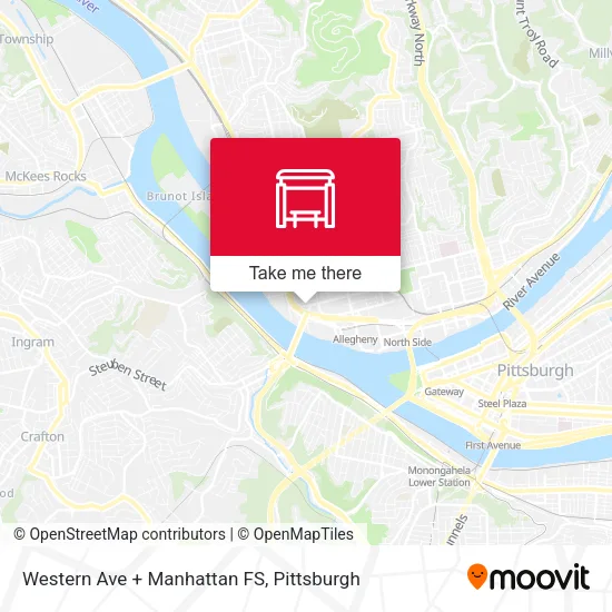 Mapa de Western Ave + Manhattan FS