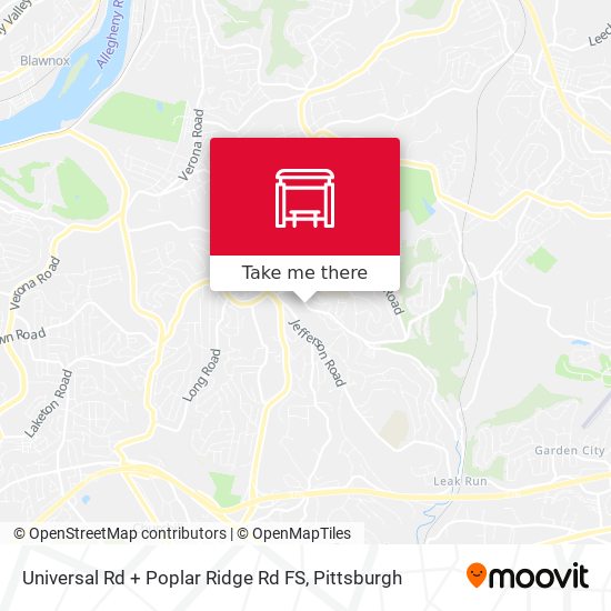 Universal Rd + Poplar Ridge Rd FS map