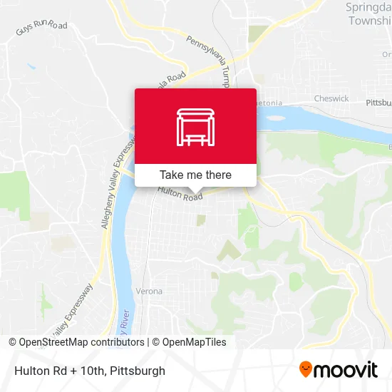Hulton Rd + 10th map
