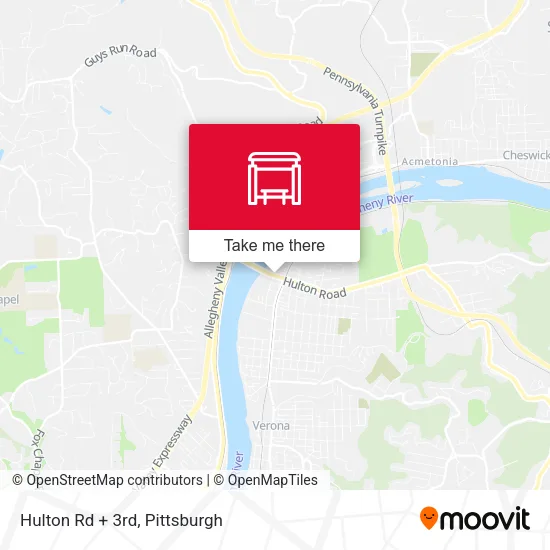 Mapa de Hulton Rd + 3rd