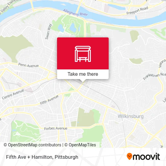 Fifth Ave + Hamilton map