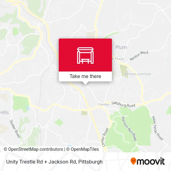 Unity Trestle Rd + Jackson Rd map