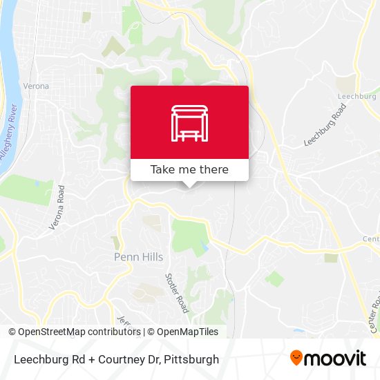 Leechburg Rd + Courtney Dr map