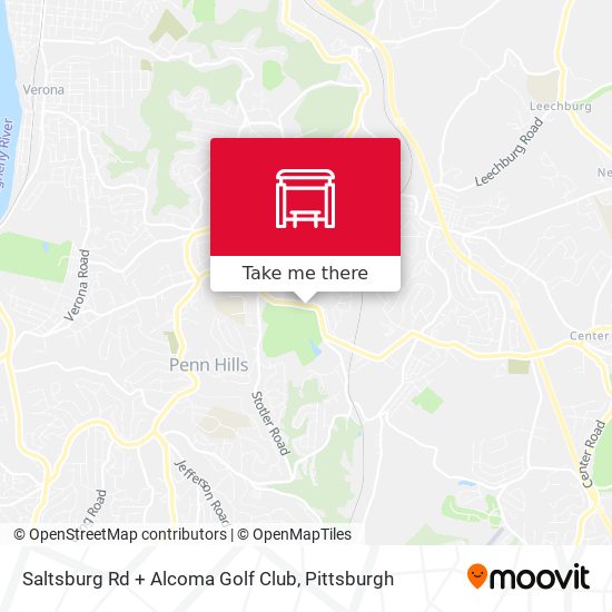 Mapa de Saltsburg Rd + Alcoma Golf Club