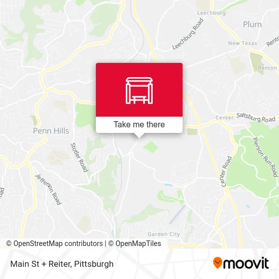 Main St + Reiter map