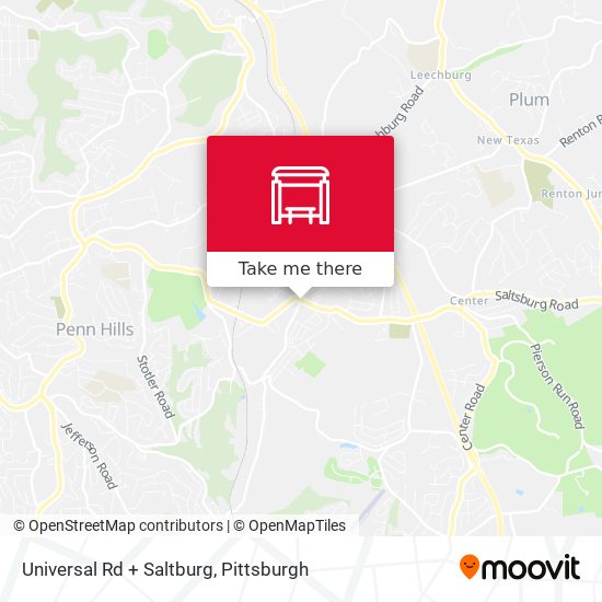Universal Rd + Saltburg map