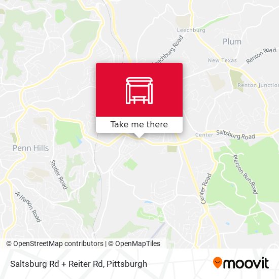 Mapa de Saltsburg Rd + Reiter Rd