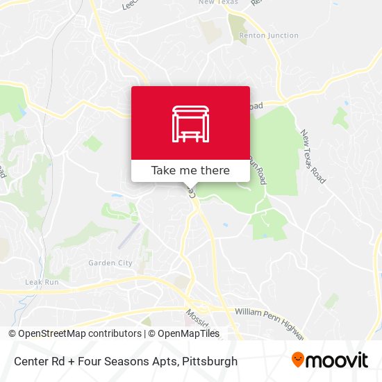 Center Rd + Four Seasons Apts map