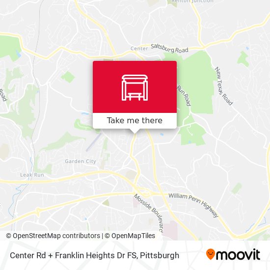 Mapa de Center Rd + Franklin Heights Dr FS
