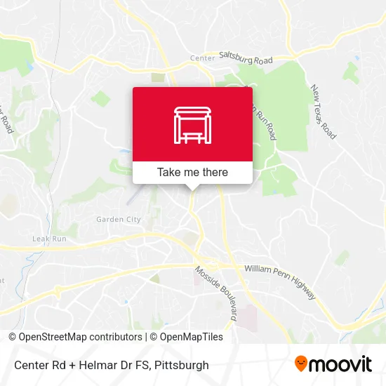 Mapa de Center Rd + Helmar Dr FS
