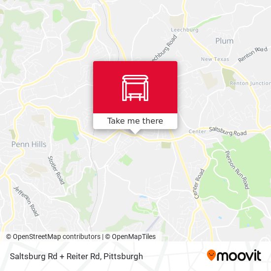 Saltsburg Rd + Reiter Rd map