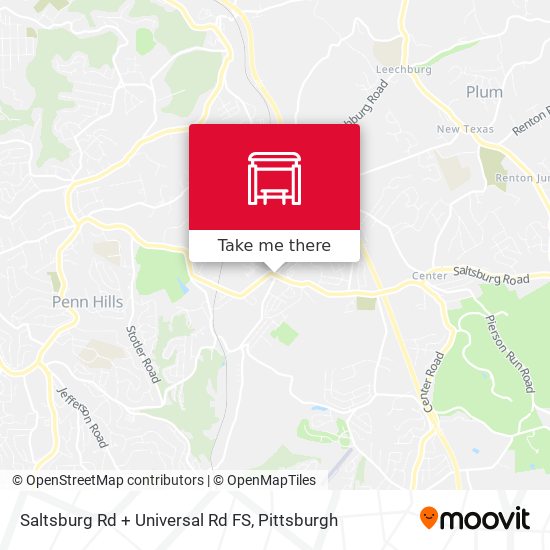 Saltsburg Rd + Universal Rd FS map
