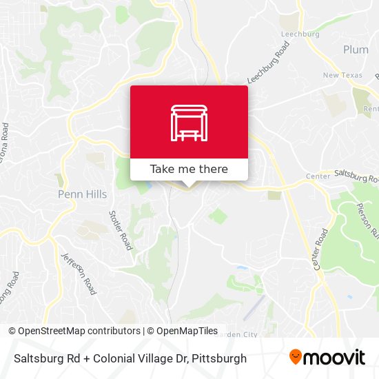 Saltsburg Rd + Colonial Village Dr map