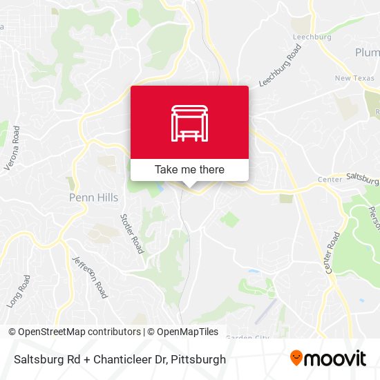 Saltsburg Rd + Chanticleer Dr map