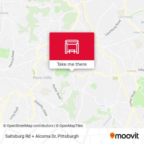 Saltsburg Rd + Alcoma Dr map