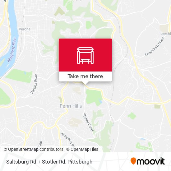 Saltsburg Rd + Stotler Rd map