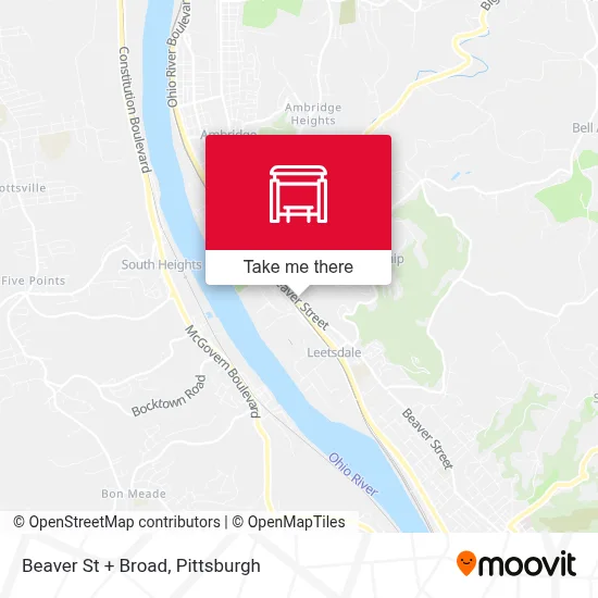 Beaver St + Broad map